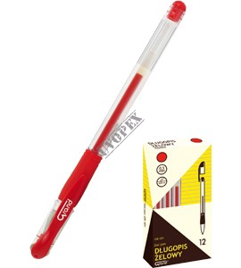 Długopis żelowy czerwony Grand GR-101