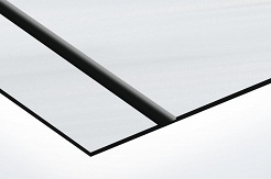 Laminat grawerski szczotkowane aluminium/czarny 0,5mm LT354-202
