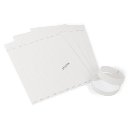 Opaski białe papierowe do urządzenia E-MARK 19mm x 250mm (op. 100 szt)