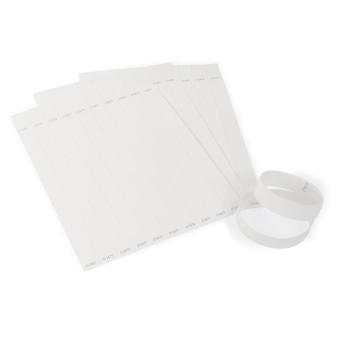 Opaski białe papierowe do urządzenia E-MARK 19mm x 250mm (op. 100 szt)