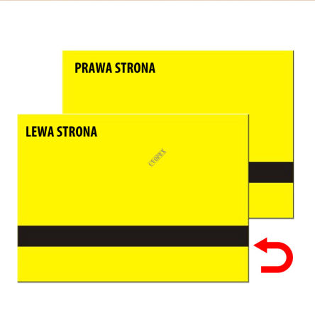 Laminat grawerski dwustronny żółty/czarny/żółty 1,6mm LZD-906-016