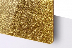 TroGlass Glitter złoty 3mm