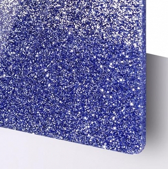 TroGlass Glitter niebieski 3mm