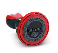 Ręczny datownik ustawiany z płytką P700/UZ/12H wysokość daty 4 mm - z zegarem wymiar płytki Ø50 mm