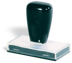 Uchwyt plastikowy do stempli - nr 4075 - płytka tekstu 40x75 mm