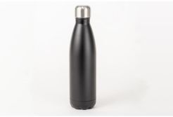 Czarna butelka ze stali nierdzewnej do grawerowania 500ml