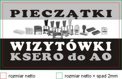 Wizytówki czarno-białe na spad