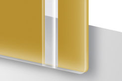 Laminat grawerski TroLase Reverse Matowy/Złoty  1,6mm LR711-206