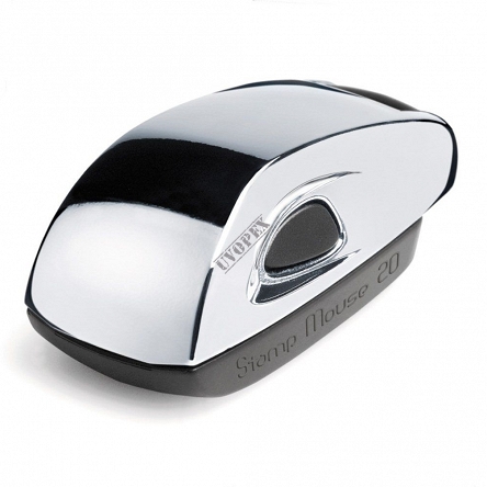 Pieczątka kieszonkowa Stamp Mouse 20 Chrome - płytka tekstu 14x38 mm 