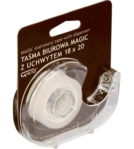 Taśma biurowa GRAND 18x20 MAGIC z dispenserem