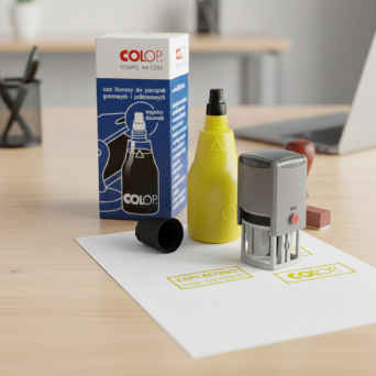 Żółty tusz do pieczątek Colop na bazie wody - 25ml