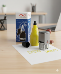 Żółty tusz do pieczątek Colop na bazie wody - 25ml