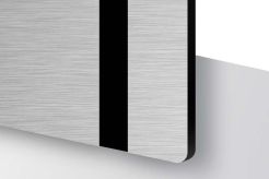 Laminat grawerski TroLase Metallic Plus szczotkowany stal nierdzewna/czarny 1,6mm LMT+314-206