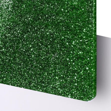  TroGlass Glitter zielony 3mm