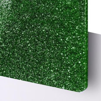  TroGlass Glitter zielony 3mm