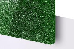  TroGlass Glitter zielony 3mm
