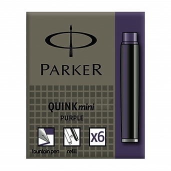 Nabój atramentowy Quink mini fioletowy Parker