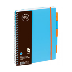 Kołobrulion A4 100 kartek niebieski kratka Grand NOTObook