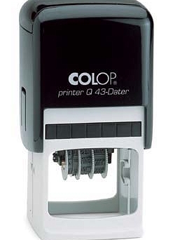 Datownik z tekstem Printer Q43 - płytka tekstu 43x43 mm