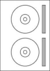 Etykiety komputerowe UNI CD 50 ark. średnica 117mm