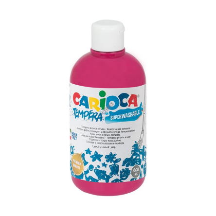 Farba tempera różowa ciemna 500 ml Carioca