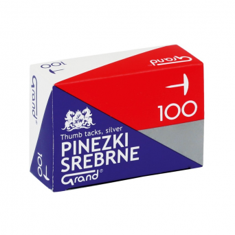 Pinezki GRAND S100 srebrne 1000 szt.