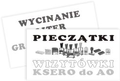 Wizytówki dwustronne czarno-białe