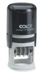 Datownik z tekstem Printer R30 - płytka tekstu Ø30 mm