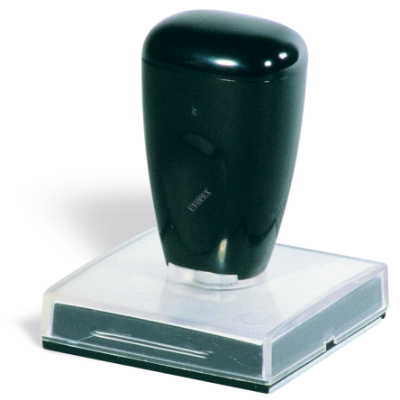 Uchwyt plastikowy do stempli - nr 4565 - płytka tekstu 45x65 mm