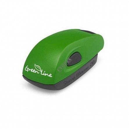 Pieczątka kieszonkowa Stamp Mouse 20 Green Line - płytka tekstu 14x38 mm 