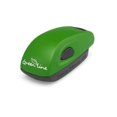 Pieczątka kieszonkowa Stamp Mouse 20 Green Line - płytka tekstu 14x38 mm