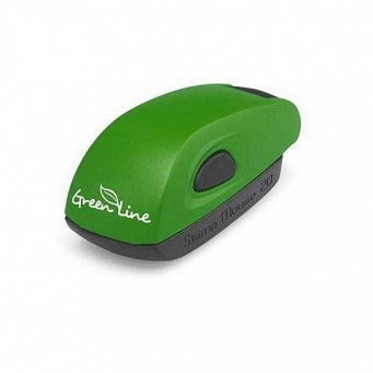 Pieczątka kieszonkowa Stamp Mouse 20 Green Line - płytka tekstu 14x38 mm 