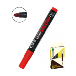 Marker permanentny czerwony okrągła końcówka 12 szt. GRAND GR-103R