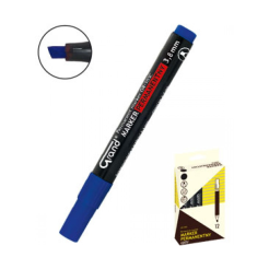 Marker permanentny niebieski ścięta końcówka 12 szt. GRAND GR-103C