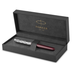 Pióro wieczne Parker Sonnet Premium Metal & Red CT 18K