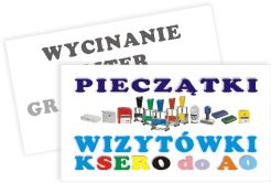 Wizytówki dwustronne kolor + czarno-białe