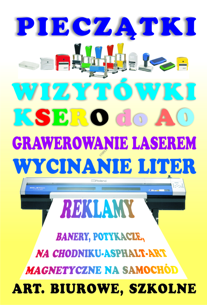 træt fintælling bånd Plakat format A2 | Pieczątki online | Druk ulotek i wizytówek Poznań -  UVOPEX.PL