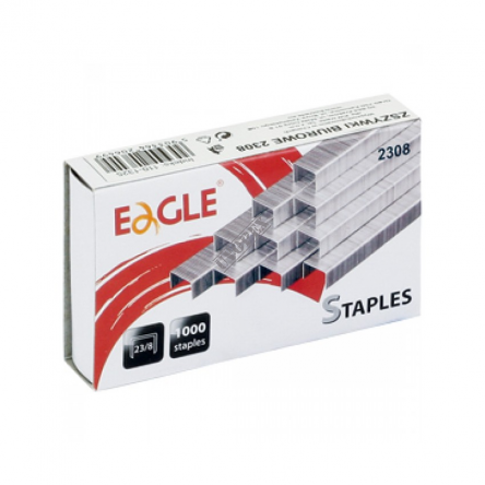 Zszywki 23/8 EAGLE zszywają do 40 kartek 1000 szt.