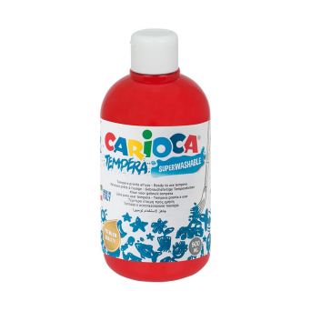 Farba tempera czerwona 500 ml Carioca