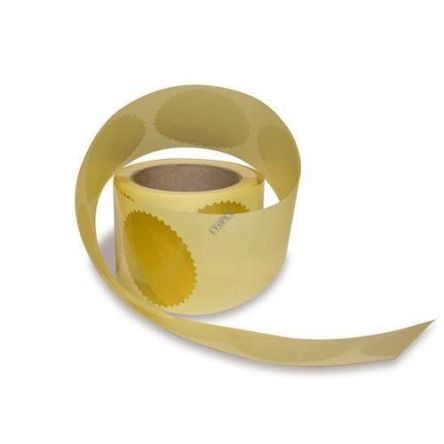 Naklejka do suchego stempla złota Ø55 mm