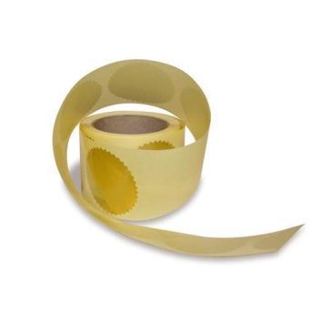 Naklejka do suchego stempla złota Ø55 mm