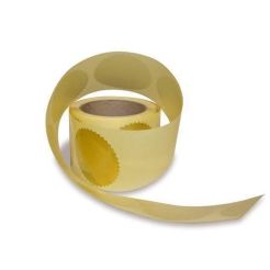 Naklejka do suchego stempla złota Ø55 mm