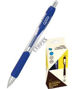 Długopis żelowy automatyczny niebieski Grand GR-161