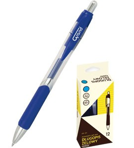 Długopis żelowy automatyczny niebieski Grand GR-161