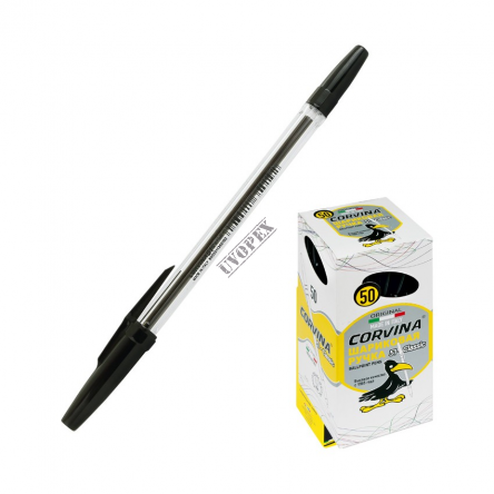 Długopis 0,7mm czarny Corvina 51 (40383/01) 50 szt.