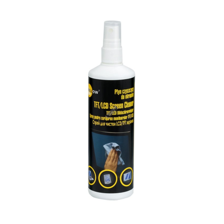 Płyn czyszczący do ekranów 250 ml + mikrofibre 40X40 Yellow One