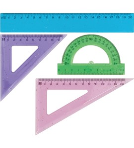 Zestaw geometryczny brokatowy GR-032