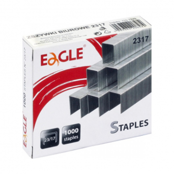 Zszywki 23/17 EAGLE zszywają do 130 kartek 1000 szt.