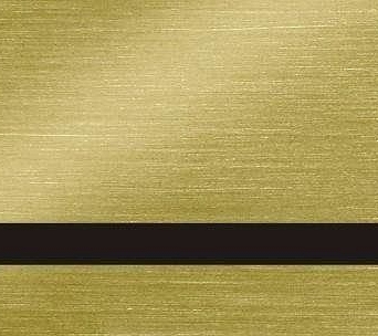 Folia grawerska magnetyczna złota szczotkowana/czarna LTM190