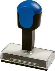 Uchwyt plastikowy do stempli - nr 4,5 - płytka tekstu 34x60 mm